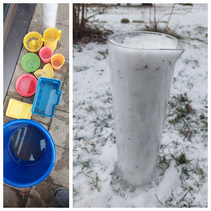 Experimente mit Schnee und Eis