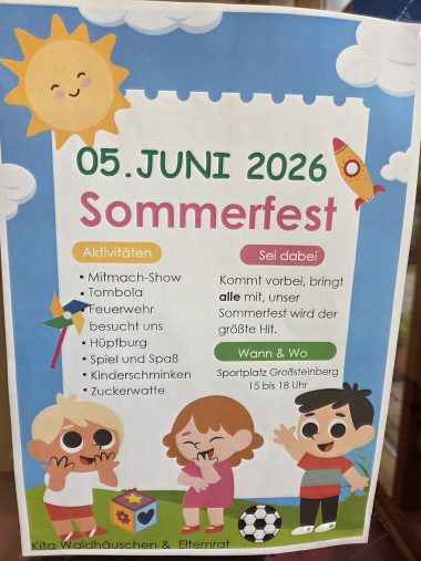 Sommerfest der Kita “ Waldhäuschen „