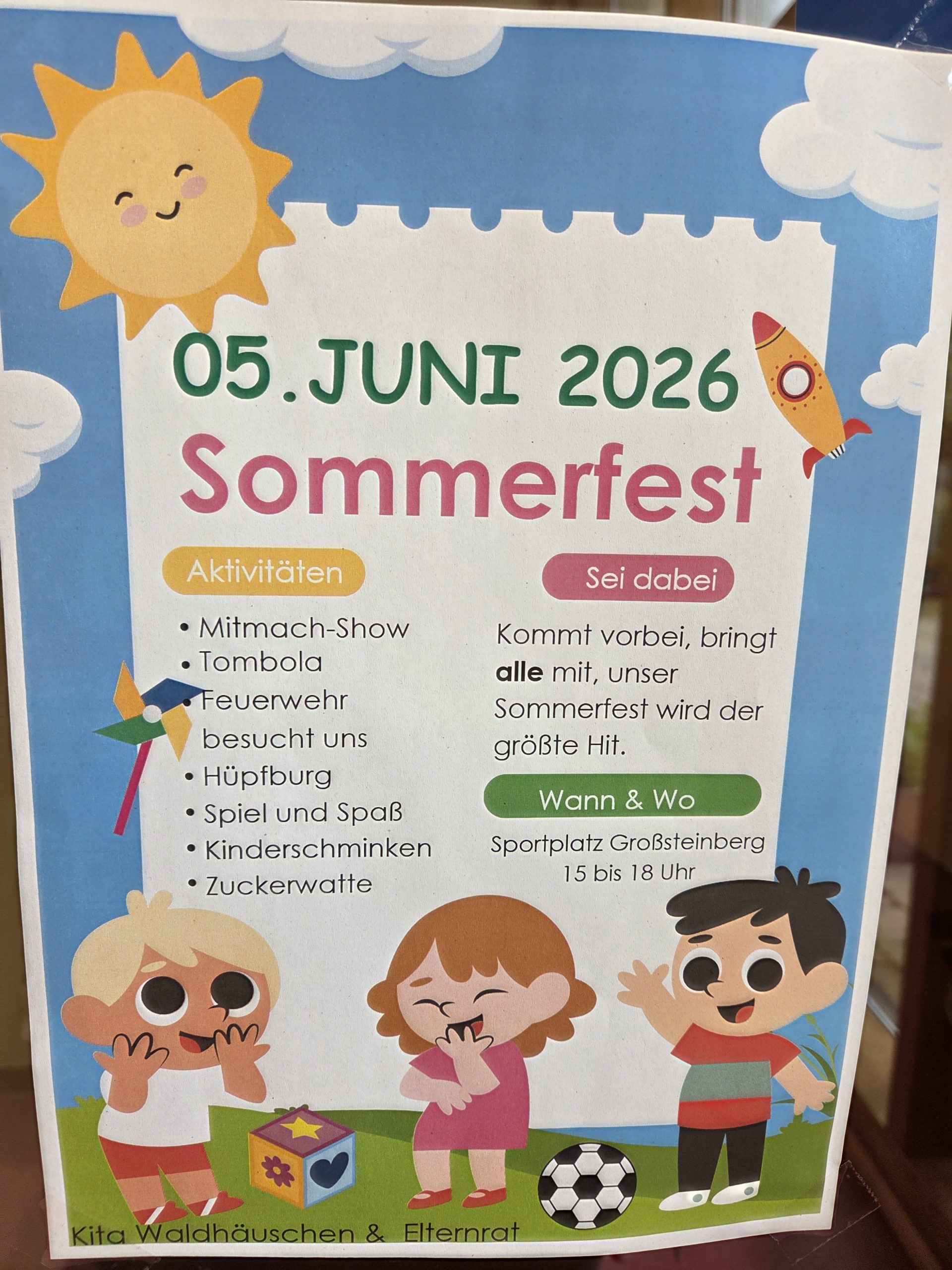 Sommerfest der Kita “ Waldhäuschen „