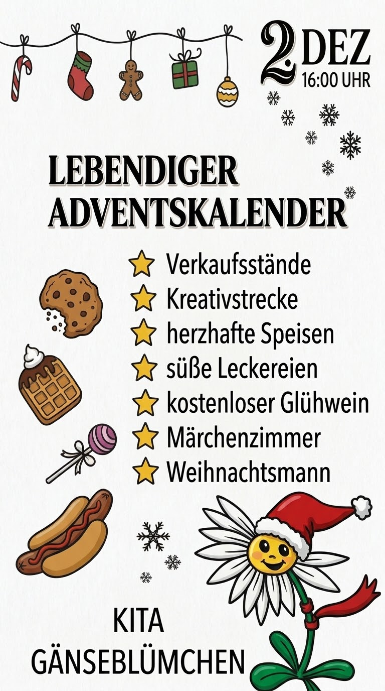 Adventsmarkt bei den Gänseblümchen